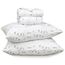 RUVANTI 100% Baumwolle, 4-teiliges Flanell-Bettlaken, Queen-Size, Tiefe Tasche, warm, super weich, atmungsaktiv, feuchtigkeitsableitend, Spannbetttuch, 2 Kissenbezüge – cremeweiße Blume