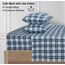 RUVANTI Flanell-Bettlaken, Queen-Size-Größe, 100% Baumwolle, doppelt gebürstet, Tiefe Taschen, 40,6 cm, Queen-Size-Bettlaken-Set, für alle Jahreszeiten, atmungsaktiv und extra weich, warm und
