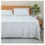 RUVANTI Bettwäsche-Set, 100% Baumwolle, Bio-Flanell, Queensize, Leinenblüten, 4-teilig
