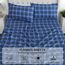 RUVANTI 100% Baumwolle, 4-teiliges Flanell-Bettwäsche-Set für Queen-Size-Betten, Tiefe Taschen, warm, superweich, atmungsaktiv, Spannbetttuch und 2 Kissenbezügen (Queensize, blaues Karomot)