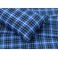 RUVANTI 100% Baumwolle, 4-teiliges Flanell-Bettwäsche-Set für Queen-Size-Betten, Tiefe Taschen, warm, superweich, atmungsaktiv, Spannbetttuch und 2 Kissenbezügen (Queensize, blaues Karomot)