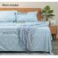 RUVANTI 100% Baumwolle, 4-teiliges Flanell-Bettlaken für King-Size-Bett, Tiefe Tasche, warm, super weich, atmungsaktiv, feuchtigkeitsableitend, Spannbetttuch, 2 Kissenbezüge – Ditsy