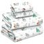 RUVANTI 100% Baumwolle, 4-teiliges Flanell-Bettlaken, King-Size-Bett, Tiefe Tasche, warm, super weich, atmungsaktiv, feuchtigkeitsableitend, Spannbetttuch, 2 Kissenbezüge – Amble