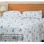 RUVANTI 100% Baumwolle, 4-teiliges Flanell-Bettlaken, King-Size-Bett, Tiefe Tasche, warm, super weich, atmungsaktiv, feuchtigkeitsableitend, Spannbetttuch, 2 Kissenbezüge – Amble