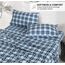RUVANTI Flanell-Bettwäsche-Set für King-Size-Bett, 100% gebürstete Baumwolle, Tiefe Taschen, 40,6 cm, für alle Jahreszeiten, atmungsaktiv und extra weich, warm und gemütlich, 4-teilig, Illusion Karo
