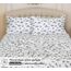 RUVANTI Flanell-Bettwäsche-Set für King-Size-Bett, 100% gebürstete Baumwolle, Tiefe Taschen, 40,6 cm, für alle Jahreszeiten, atmungsaktiv und extra weich, warm und gemütlich, 4-teilig, Hilly Huts