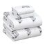 RUVANTI 100 % Baumwolle, 4-teiliges Flanell-Bettlaken für King-Size-Bett, tiefe Tasche, warm, super weich, atmungsaktiv, feuchtigkeitsableitend, inklusive Bettlaken, 2 Kissenbezüge – Blumendruck