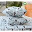 RUVANTI 100% Baumwolle, 4-teiliges Flanell-Bettlaken, Queen-Size, Tiefe Tasche, warm, super weich, atmungsaktiv, feuchtigkeitsableitend, Spannbetttuch, 2 Kissenbezüge – nostalgischer Winter