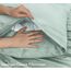 RUVANTI Bettlaken aus 100 % Baumwoll-Flanell für Doppelbett, 3-teilig, warm, weich und atmungsaktiv, tiefe Taschen, doppelt gebürstet, gemütlich, für alle Jahreszeiten, Minzgrün