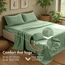 RUVANTI Flanell-Bettlaken-Sets für Doppelbett, XL, 100 % Baumwolle, gebürstetes Flanell, tiefe Taschen, 40,6 cm (passend für bis zu 45,7 cm), alle Jahreszeiten, atmungsaktiv und super weich, warm und