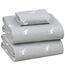 Ruvanti 100% Baumwolle, 3-teiliges Flanell-Bettlaken-Set, Doppelbett, Tiefe Tasche, warm, super weich, atmungsaktiv, feuchtigkeitsableitend, Spannbetttuch, 1 Kissenbezug – Braunes Hirsch