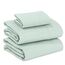 RUVANTI Bettlaken aus 100 % Baumwoll-Flanell für Doppelbett, 3-teilig, warm, weich und atmungsaktiv, tiefe Taschen, doppelt gebürstet, gemütlich, für alle Jahreszeiten, Minzgrün