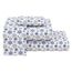 RUVANTI 100% Cotton 3 Pcs Flannel Sheets Twin Snow Flake Print - Deep Pocket, Warm, Super Soft & Breathable Twin Size Flannel Kids Bedding Sheets Set Include Flat Sheet, Fitted Sheet &1 Pillow Case