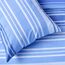 Sleepdown Bettwäsche-Set mit Kissenbezügen, strukturiert, gestreift, Marineblau, Weiß, weich, pflegeleicht, gemütlich, wendbar, Bettwäsche-Set mit Kissenbezügen – King (230 x 220 cm), 5056242890058