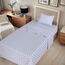 RUVANTI 100% Cotton 3 Pcs Flannel Sheets Twin Snow Flake Print - Deep Pocket, Warm, Super Soft & Breathable Twin Size Flannel Kids Bedding Sheets Set Include Flat Sheet, Fitted Sheet &1 Pillow Case