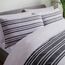 Sleepdown Bettdecke, Baumwolle Polyester, schwarz/grau, Einzelbett