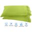 Eleganter Komfort, Fadenzahl, Falten- und farbbeständig, ägyptische Qualität, 3-teiliges Bettwäsche-Set mit Bettlaken, Spannbetttuch und 1 Kissenbezug Full neon Green