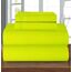 Elegant Comfort Bettwäsche-Set, luxuriös, weich, Fadenzahl 1500, ägyptische Qualität, Knitter- und lichtbeständig, 3 Stück Modern Full Lime