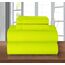 Elegant Comfort Bettwäsche-Set, luxuriös, weich, Fadenzahl 1500, ägyptische Qualität, Knitter- und lichtbeständig, 3 Stück Modern Full Lime