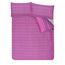 Sleepdown Textured Stripe Bettbezug & Kissenbezug Set Bettwäsche Quilt Case Single Double King Super King (Single), Violett