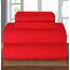 Elegant Comfort Bettwäsche-Set, luxuriös, weich, Fadenzahl 1500, ägyptische Qualität, Knitter- und lichtbeständig, 3 Stück Modern King rot