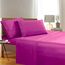 Eleganter Komfort, Fadenzahl, Falten- und farbbeständig, ägyptische Qualität, 3-teiliges Bettwäsche-Set mit Bettlaken, Spannbetttuch und 1 Kissenbezug Queen Passionate Pink