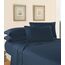 Elegant Comfort Bettwäsche-Set, luxuriös, weich, Fadenzahl 1500, ägyptische Qualität, Knitter- und lichtbeständig, 3 Stück Modern California King Marineblau