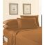 Elegant Comfort Bettwäsche-Set, luxuriös, weich, Fadenzahl 1500, ägyptische Qualität, Knitter- und lichtbeständig, 3 Stück Modern Queen Hellbraun