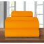 Elegant Comfort Bettwäsche-Set, luxuriös, weich, Fadenzahl 1500, ägyptische Qualität, Knitter- und lichtbeständig, 3 Stück Modern King Elite Orange