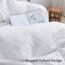 JELLYMONI Bettbezug, Queen-Size, Weiß (Bright White), 3-teiliges Boho-Bettwäsche-Set, kariert, Polyester, getuftet, Jacquard-Strick, strukturierter Bettbezug, 228,6 x 228,6 cm, rautenförmiges