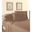Elegant Comfort Bettwäsche-Set, luxuriös, weich, Fadenzahl 1500, ägyptische Qualität, Knitter- und lichtbeständig, 3 Stück Modern King Taupe