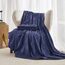 JELLYMONI Bettbezug, King-Size, Marineblau, 3-teiliges Boho-Bettwäsche-Set, kariert, Polyester, getuftet, Bohemian-Jacquard-Strick, strukturierter Bettbezug, 264,1 x 228,6 cm, rautenförmiges