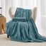 JELLYMONI Bettbezug, Queen-Size, Graublau, 3-teiliges Boho-Bettwäsche-Set, kariert, Polyester, getuftet, Bohemian-Jacquard-Strick, strukturierter Bettbezug, 228,6 x 228,6 cm, rautenförmiges