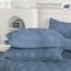 JELLYMONI Bettbezug, Twin-Size, Blau, 3-teiliges Boho-Bettwäsche-Set, kariert, Polyester, getuftet, Bohemian-Jacquard-Strick, strukturierter Bettbezug, 172,7 x 228,6 cm, rautenförmiges geometrisches