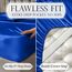 Satin-Bettwäsche-Set für King-Size-Betten (4 Teile, 8 Farben), seidiges Satin-Bettwäsche-Set mit 2 Kissenbezügen, Satin-Spannbettlaken, King-Size-Bettlaken, Satin-Bettlaken für King-Size-Betten