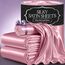 Satin-Bettwäsche-Set für Doppelbetten (3 Teile, 8 Farben), seidiges Satin-Bettwäsche-Set mit Kissenbezug, Satin-Spannbetttuch – rosa Satin-Spannbettlaken, Satin-Spannbettlaken, Twin, Satin-Bettwäsche