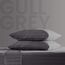 SLEEP ZONE Gestreiftes kühlendes Queen-Bettwäsche-Set – Spannbettlaken und Kissenbezüge-Sets 4-teilig – superweiches gestreiftes Bettlaken, pflegeleicht, Tiefe Tasche (Gull Grey, Queensize)