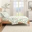 Great Bay Home - Bettwäsche-Set aus 100 % türkischer Baumwolle, für Kingsize-Betten, strapazierfähig, warm, rustikal, sanforisiert und fusselfrei, Kranz