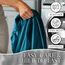 DECOLURE Satin-Bettlaken, King-Size-Set, 4-teilig, seidig und luxuriös weiche Satin-Bettlaken mit 38,1 cm tiefer Tasche, ähnlich wie Seidenlaken, Doppelnähte, knitterfrei (Sea Teal-01)