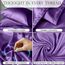 Satin-Bettwäsche-Set für Doppelbetten (3 Teile, 8 Farben), seidiges Satin-Bettwäsche-Set mit Kissenbezug, Satin-Spannbetttuch – lila Satin-Spannbettlaken, Satin-Spannbettlaken, Twin, Satin-Bettwäsche