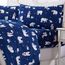 Great Bay Home Flanell-Bettwäsche-Set aus 100% türkischer Baumwolle, Tiefe Taschen, weiche Bettlaken, warme, Anti-Pilling-Flanell-Bettlaken (King, Navy Polar Bears)