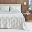 Great Bay Home Flanell-Bettwäsche-Set, volle Größe, 100% türkische Baumwolle, doppelt gebürstet, Bedruckt, ultraweich, gemütlich, 4-teiliges Bettwäsche-Set (Schneeflocke, Schlichtes Weiß)