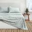 Great Bay Home Flanell-Bettwäsche-Set für King-Size-Bett, 100 % türkische Baumwolle, doppelt gebürstet, Winter-Blumenmuster, ultraweich, gemütlich, 4-teiliges Bettwäsche-Set (Snowy Botanical)