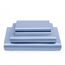 Vonty Satin-Bettlaken-Set, seidig weiches Satin, 1 Spannbettlaken mit tiefen Taschen + 1 Bettlaken + 1 Kissenbezug, Babyblau