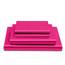 Vonty Satin-Bettlaken-Set, seidig weiches Satin, 1 Spannbettlaken mit tiefen Taschen, 1 Bettlaken und 1 Kissenbezüge, Hot Pink