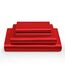 Vonty Satin-Bettlaken-Set, seidig weiches Satin, 1 Spannbettlaken mit tiefen Taschen, 1 Bettlaken und 1 Kissenbezug, Rot