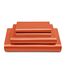 Vonty Satin Sheets Queen Silky Soft Satin Bed Sheets Burnt Orange Satin Sheets Set, 1 Deep Pocket Fitted Sheet + 1 Flat Sheet + 2 Pillowcases