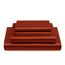 Vonty Satin Sheets California King Seidig weiches Satin-Bettwäsche-Set, 1 Spannbettlaken mit tiefen Taschen + 1 Bettlaken + 2 Kissenbezüge, Rostorange