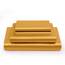 Vonty Satin-Bettlaken-Set, seidig weiches Satin, Gelbgold, 1 Spannbettlaken mit tiefen Taschen + 1 Bettlaken + 1 Kissenbezug