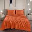 Vonty Satin Sheets Queen Silky Soft Satin Bed Sheets Burnt Orange Satin Sheets Set, 1 Deep Pocket Fitted Sheet + 1 Flat Sheet + 2 Pillowcases
